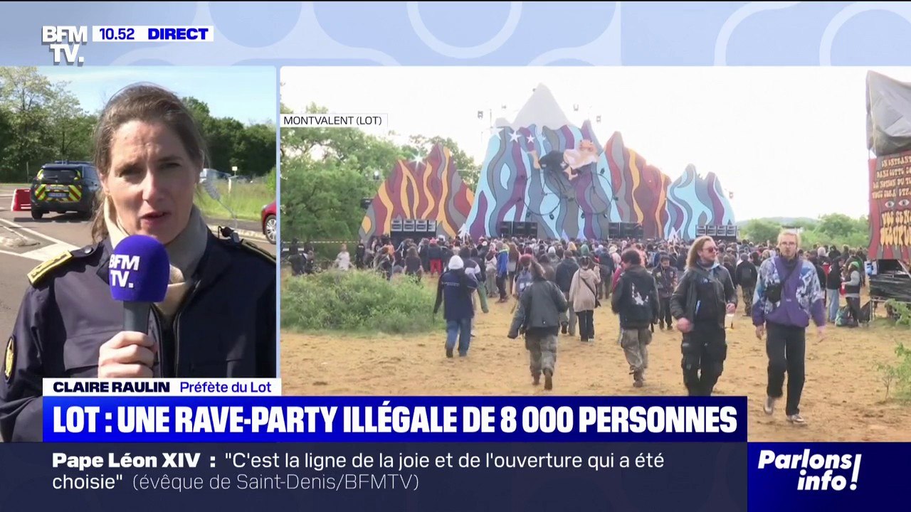 La rave-party illégale dans le Lot "rassemble 9.000 participants", détaille la préfète du département