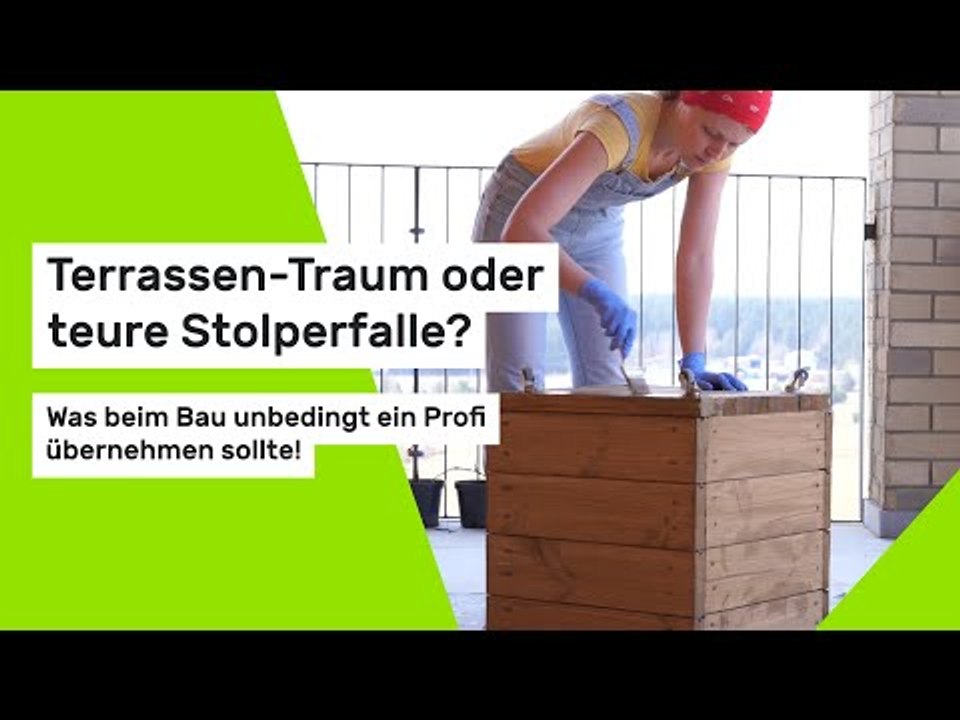 Terrassen-Traum oder teure Stolperfalle?: Was beim Bau unbedingt ein Profi übernehmen sollte!