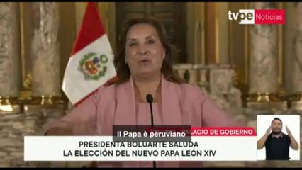 Presidente Boluarte: elezione di Leone XIV è storica per il Perù