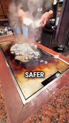 Why They Use Ice To Clean Griddles