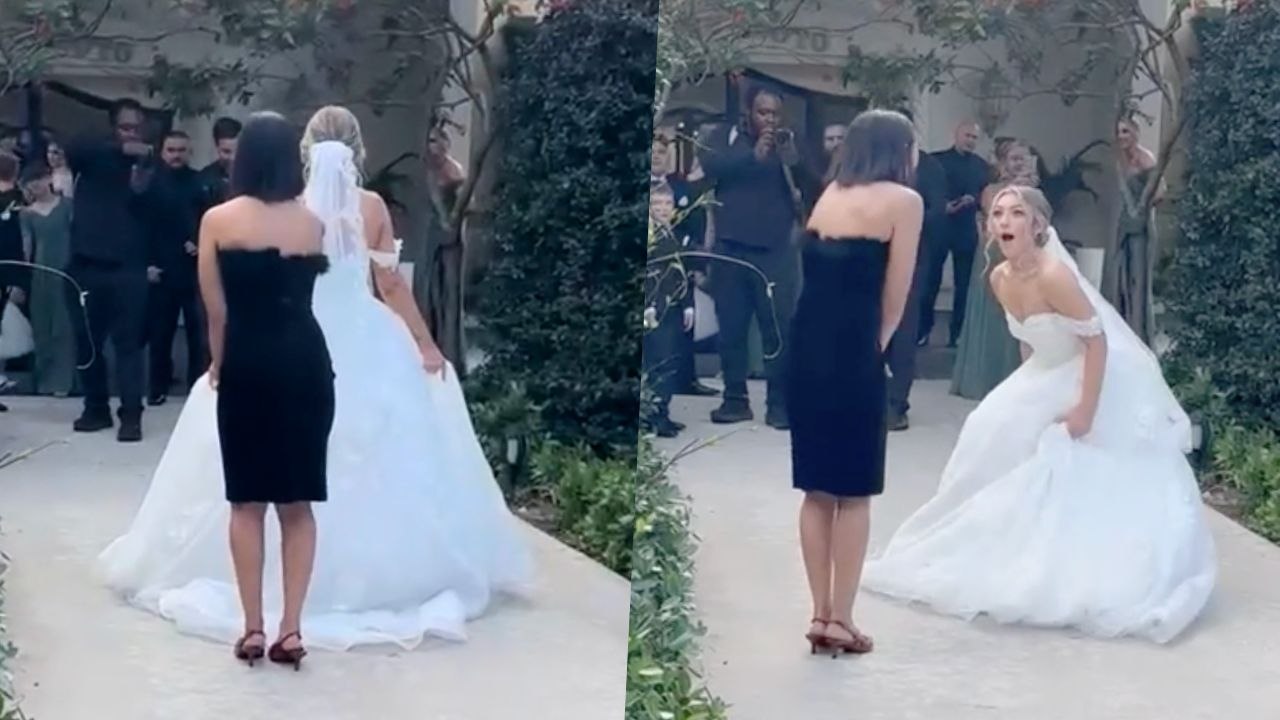 Bride Can't Believe Her Eyes When 'Military Brat' Best Friend From Childhood Surprises Her After 15 Years | Happily TV
