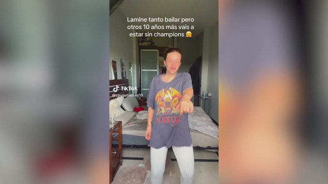 La hija de Guti se mofa de Lamine Yamal en TikTok tras la eliminación del Barça