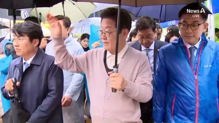 TK 4번째 찾은 이재명…“고향서 표 많이 나왔으면”