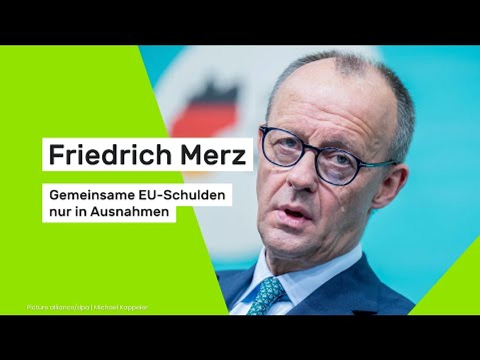 Friedrich Merz: Merz: Gemeinsame EU-Schulden nur in Ausnahmen