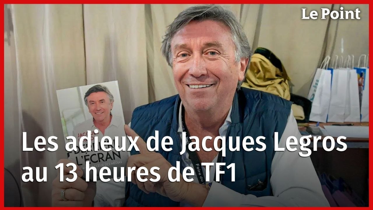 Les adieux de Jacques Legros au 13 heures de TF1