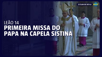 Leão XIV chega à Capela Sistina para celebrar sua primeira missa após ser eleito papa