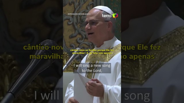 Papa Leão XIV celebra 1ª missa no Vaticano #shorts