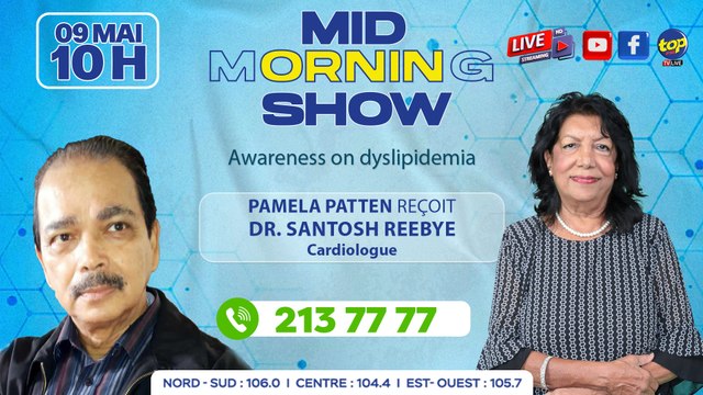 MID MORNING SHOW Pamela Patten reçoit Dr_0. Santosh Reebye, Cardiologue