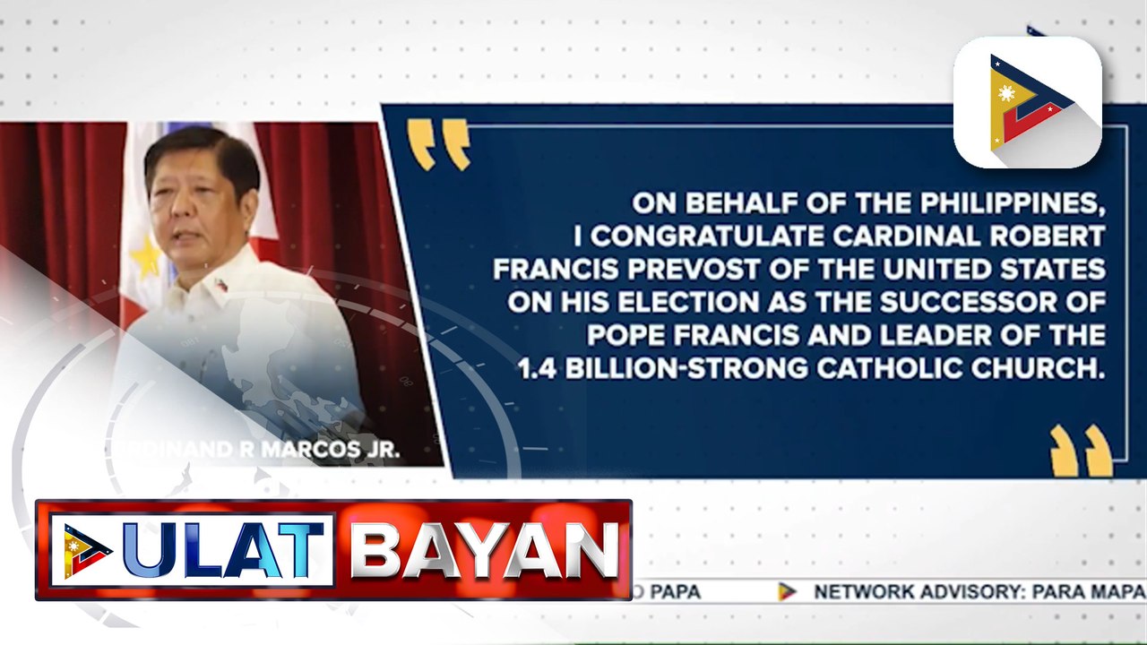 PBBM, nagpaabot ng pagbati sa bagong halal na Santo Papa