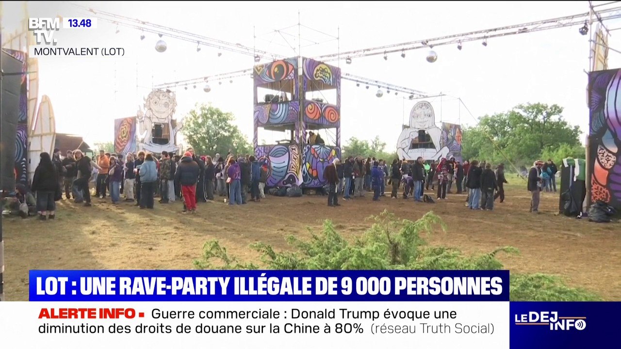 "On n'est pas là pour embêter les gens": des participants à la rave-party illégale dans le Lot expliquent les raisons de leur présence
