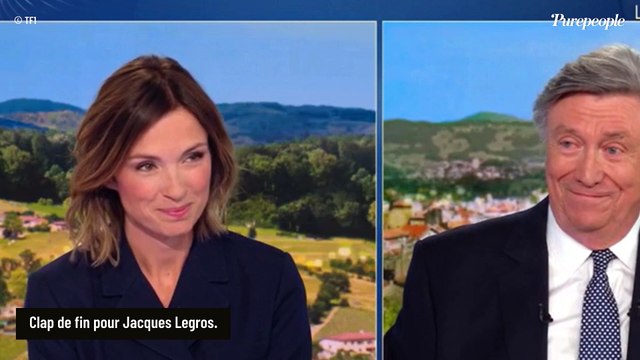 Ce n'est pas facile : Pour son dernier 13 heures sur TF1, Jacques Legros les yeux rougis ! Il avait prévenu...