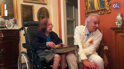 El Dr. Manuel de la Peña con la mujer más longeva de Madrid