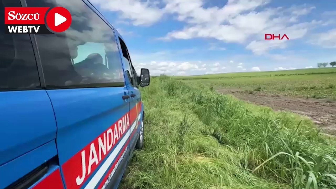 Edirne'de ayçiçeği tarlasında patlamamış top mermisi bulundu