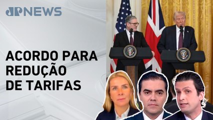 EUA e Reino Unido fecham acordo comercial; Ghani, Deysi e Vilela analisam