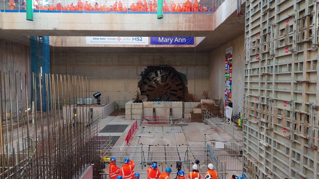 HS2 celebrates first breakthrough of tunnel linking Warwickshire and Birmingham