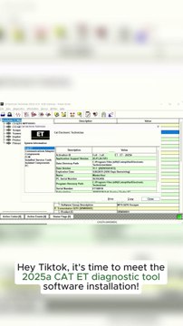 2025A CAT ET diagnostic tool software installation