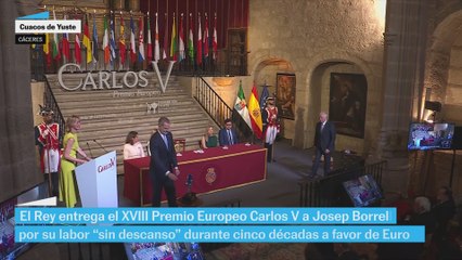 El Rey en la ceremonia: "que la luz de Europa no se apague depende de nuestra voluntad"