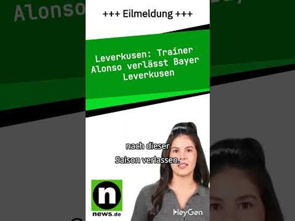 Trainer Alonso verlässt Bayer Leverkusen