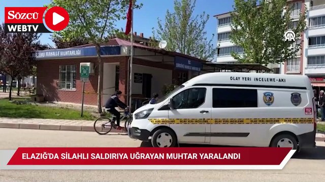 Elazığ'da silahlı saldırıya uğrayan muhtar yaralandı