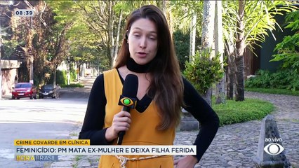 PM invade clínica de estética, mata ex e fere filha a tiros em Santos (SP)