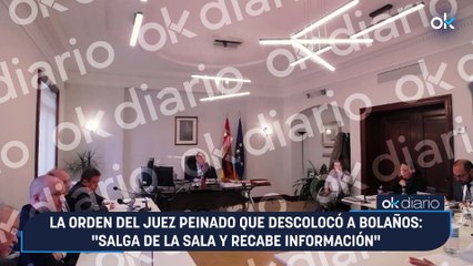 La orden del juez Peinado que descolocó a Bolaños: "Salga de la sala y recabe información"