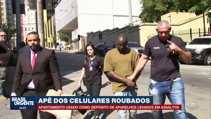SP: Apartamento usado como depósito de celulares roubados