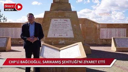 CHP'li Bağcıoğlu, Sarıkamış Şehitliği'ni ziyaret etti: CHP, şehit aileleri ve gazilerimizin yüzlerine bakamayacağı hiçbir sürecin içinde olmayacaktır