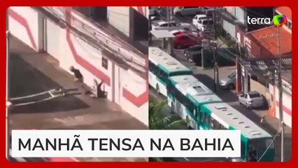 Tiroteio e vítima de escudo: confronto entre suspeitos e PMs causa terror em Salvador