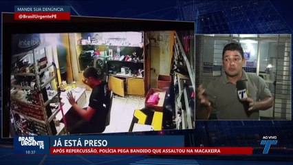 Após repercussão, polícia pega bandido que assaltou na Macaxeira