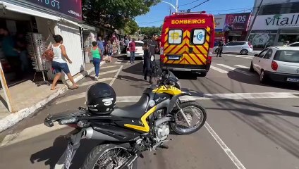 Mulher com deficiência visual sofre contusão na cabeça após atropelamento em Umuarama
