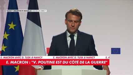 Emmanuel Macron : «Vladimir Poutine est du côté de la guerre»