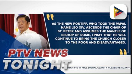 PBBM congratulates Pope Leo XIV