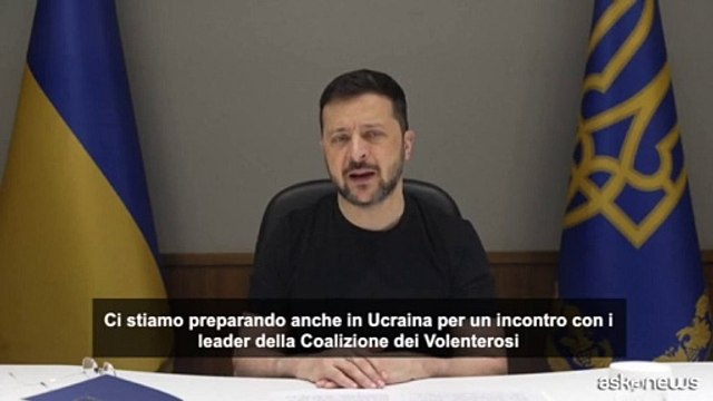 Zelensky: domani incontro coalizione volenterosi in Ucraina