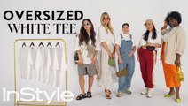 5 Women Style the Same White T-Shirt (Sizes XS to XXL)