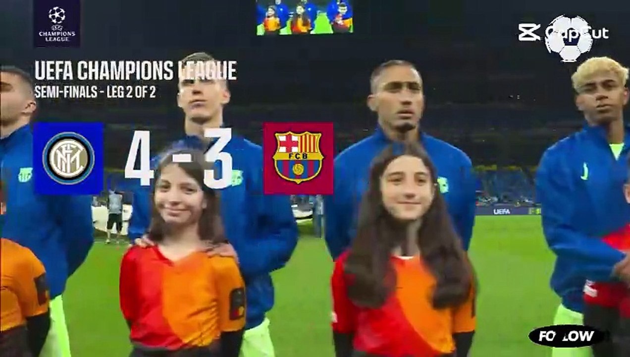 HIGHLIGHTS - INTER MILAN 4 vs 3 FC BARCELONA - UEFA CHAMPIONS LEAGUE