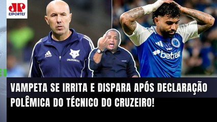 "POR%@! ISSO NÃO EXISTE, MERMÃO! O cara TÁ ACHANDO que..." Vampeta SE IRRITA com técnico do Cruzeiro