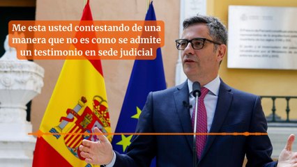 Me esta usted contestando de una manera que no es como se admite un testimonio en sede judicial
