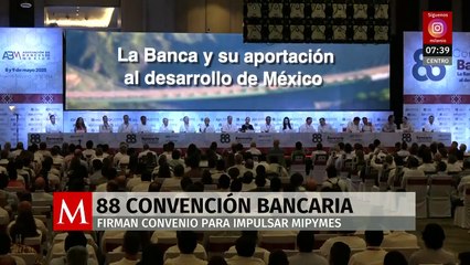 Sheinbaum y banqueros firman convenio con ABM para el impulso de Mipymes
