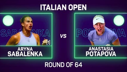 Sabalenka begins Rome campaign with comfortable win
