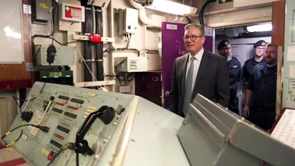 Starmer visits HMS St Albans navy frigate in Oslo port