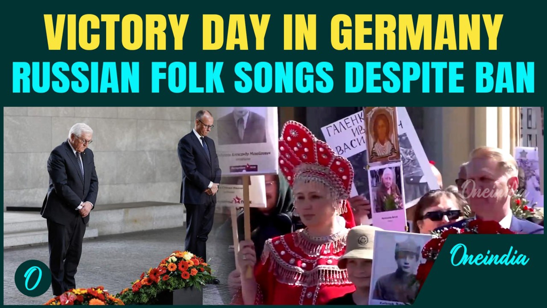 ⁣Germans defy ban on soviet-era songs & victory symbols | Russian folk songs echo in Berlin