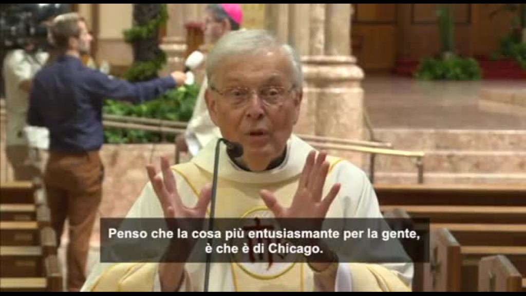 Video L'orgoglio per Leone XIV tra i fedeli nella cattedrale di Chicago