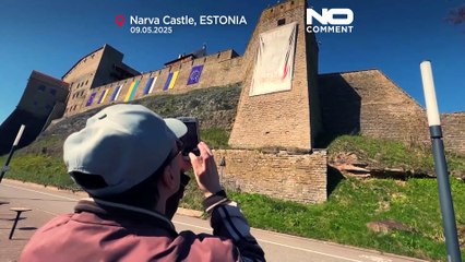 Estlands Museum in Narva zeigt umstrittenes Putin-Hitler-Banner