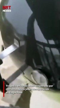 La fuerza de la naturaleza se desató en Eagle Pass, Texas, donde una tormenta provocó inundaciones que arrastraron un automóvil. El conductor, un joven, está desaparecido, y las imágenes del incidente son impactantes.
