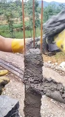 how to make cement railing in china 😱#shorts