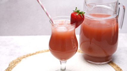 Agua Fresca de Fresas, Kiwi, menta, naranja y coco