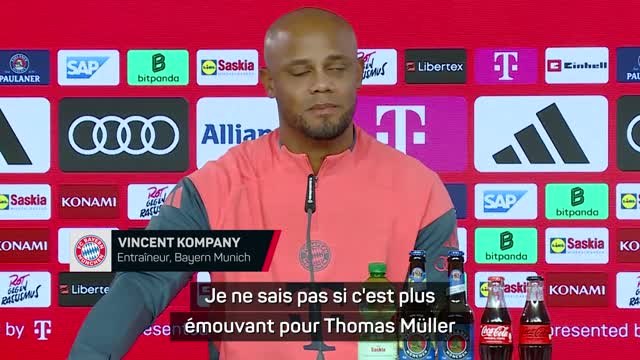 Bayern - Kompany : Je ne sais pas si c'est plus émouvant pour Müller ou pour les supporters
