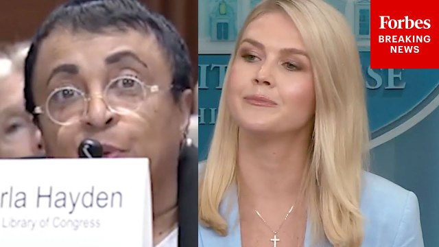 Karoline Leavitt Defends Trump Firing Librarian Of Congress Carla Hayden