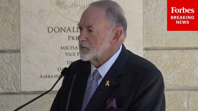 Ambassador To Israel Mike Huckabee Speaks To Reporters At U.S. Embassy In Jerusalem