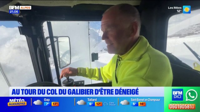 Hautes-Alpes: le déneigement du col du Galibier démarre
